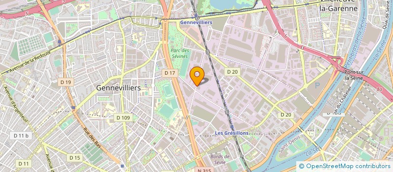 localisation de l'entreprise ASCOME à GENNEVILLIERS