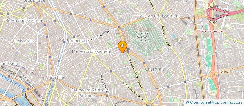 localisation de l'entreprise ASCOMEC à PARIS