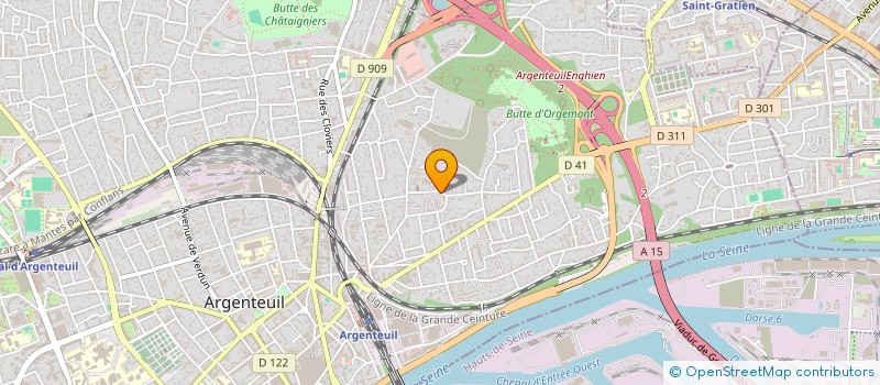 localisation de l'entreprise ASCOR à ARGENTEUIL