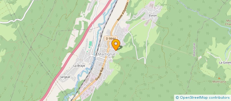 localisation de l'entreprise ASCOR-ASS SPORT&CULTURES OREINTES RYTHME  MARTIGNAT