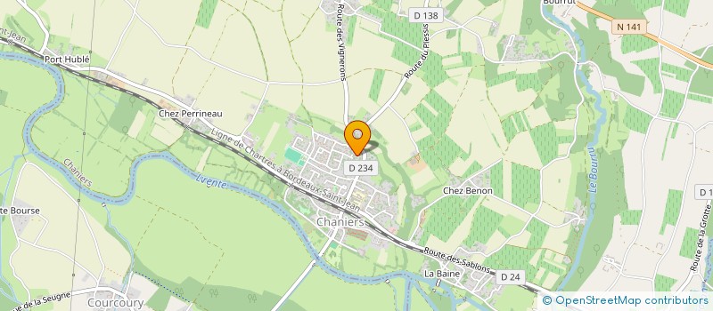 localisation de l'entreprise ASCORE CONSEIL EN RECRUTEMENT  CHANIERS