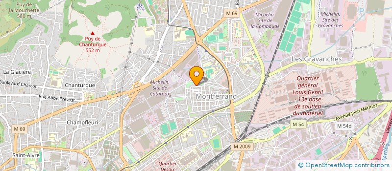 localisation de l'entreprise ASCORIE  CLERMONT-FERRAND