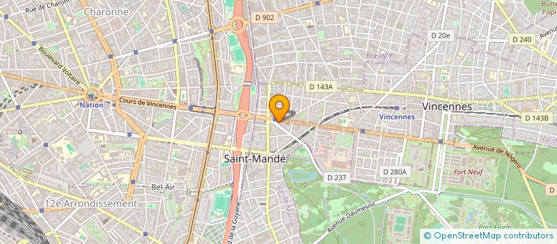 localisation de l'entreprise ASCOTEX  SAINT-MANDE