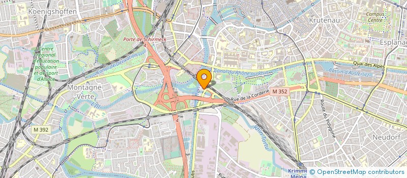 localisation de l'entreprise ASCPA  ACTIV SPORT CULTUREL PLEIN AIR  STRASBOURG