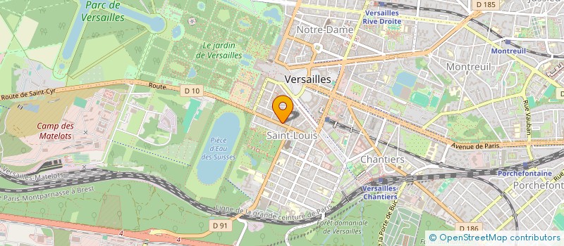 localisation de l'entreprise ASCREA à VERSAILLES