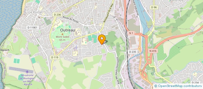 localisation de l'entreprise ASCRIII  OUTREAU