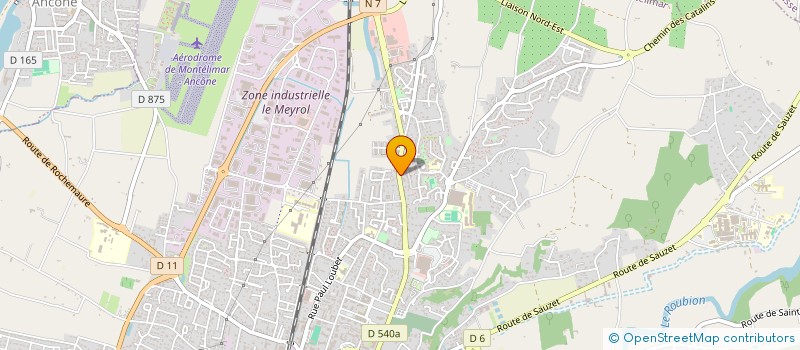 localisation de l'entreprise ASCS  MONTELIMAR