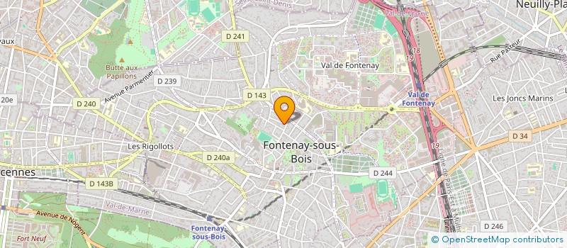 localisation de l'entreprise ASCS QUARTIER DALAYRAC à FONTENAY-SOUS-BOIS