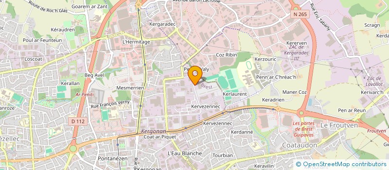 localisation de l'entreprise ASCTUB à BREST