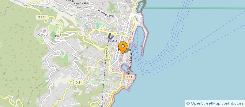localisation de l'entreprise ASCU-STAGNU SCI à BASTIA