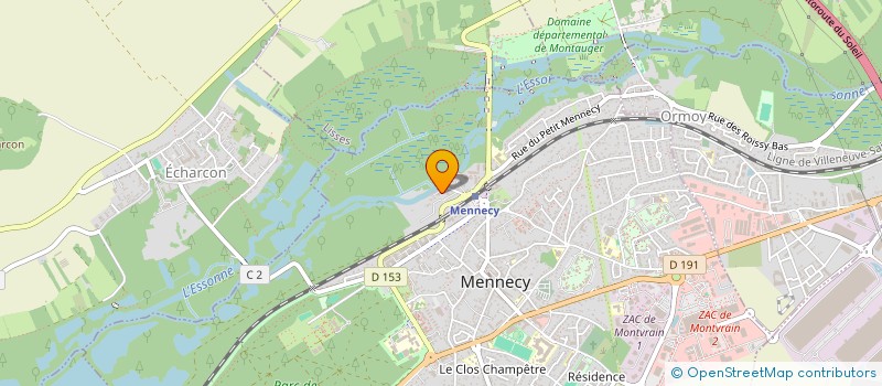 localisation de l'entreprise ASCV SERVICES à MENNECY