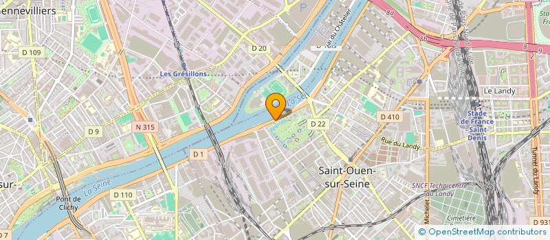 localisation de l'entreprise ASD à SAINT-OUEN-SUR-SEINE