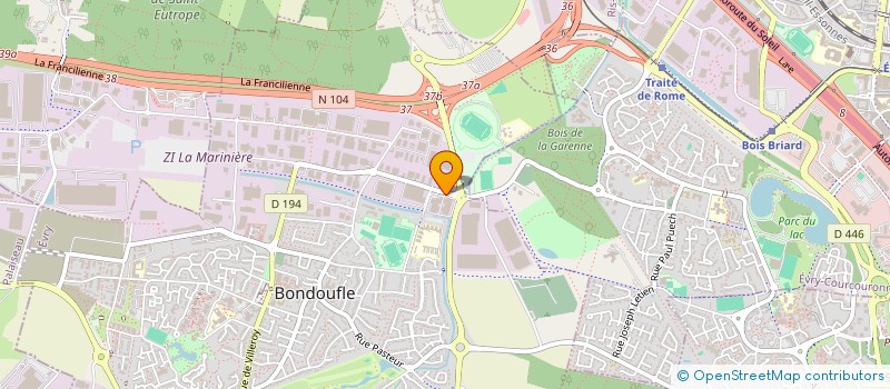 localisation de l'entreprise ASD à BONDOUFLE