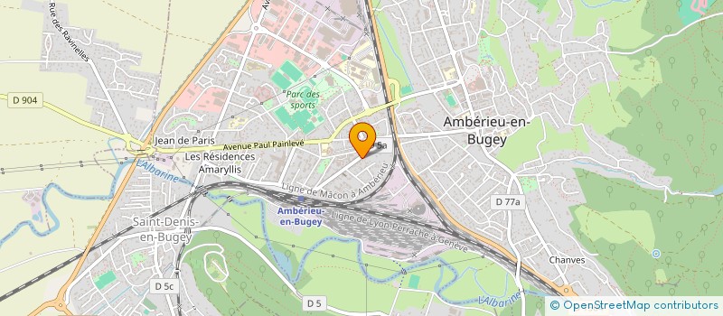 localisation de l'entreprise ASD à AMBERIEU-EN-BUGEY