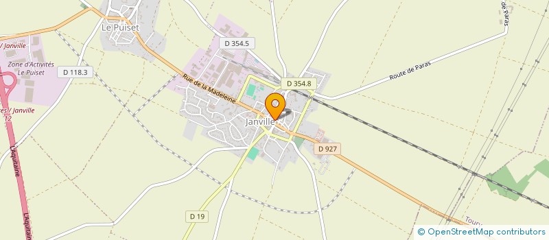 localisation de l'entreprise ASD à JANVILLE-EN-BEAUCE