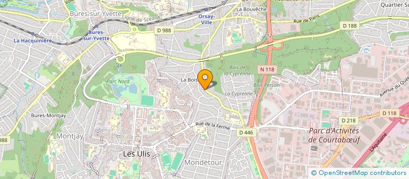 localisation de l'entreprise ASD 91  ORSAY