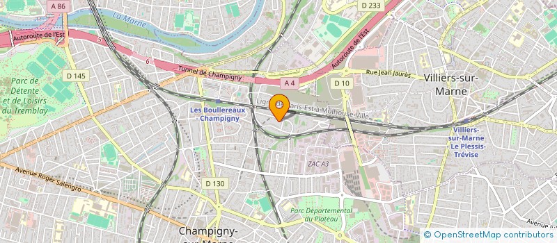localisation de l'entreprise ASD à CHAMPIGNY-SUR-MARNE