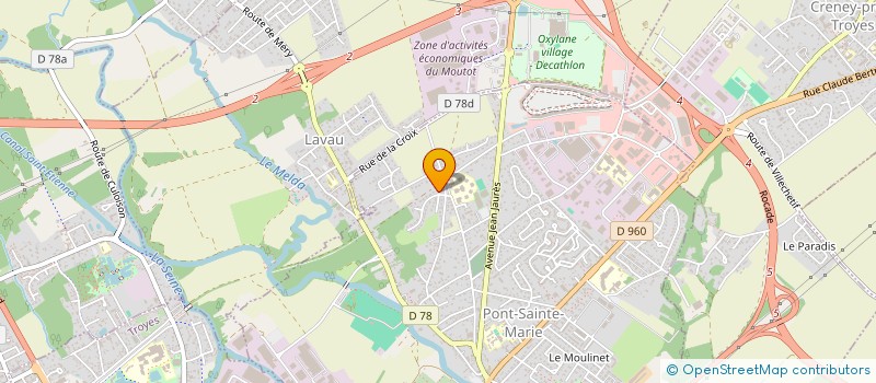 localisation de l'entreprise ASD CHAMPAGNE  PONT-SAINTE-MARIE