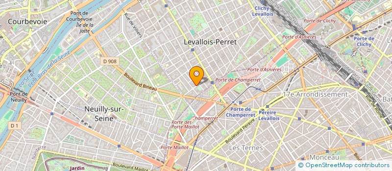 localisation de l'entreprise ASD & CONSULTING à LEVALLOIS-PERRET