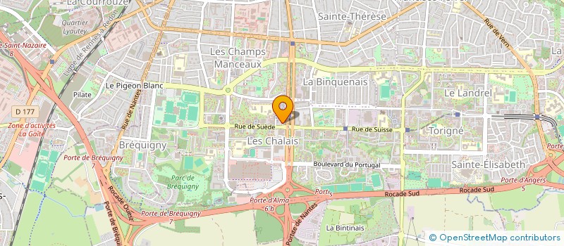 localisation de l'entreprise ASD DEVELOPPEMENT à RENNES