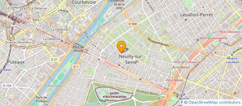 localisation de l'entreprise ASD FAMILY à NEUILLY-SUR-SEINE