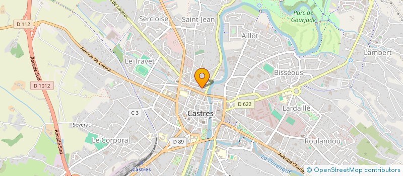 localisation de l'entreprise ASD FRANCE S.A.R.L à CASTRES