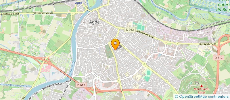 localisation de l'entreprise ASD IMMO  AGDE