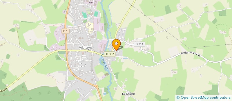 localisation de l'entreprise ASD IMMOBILIER  VIBRAYE