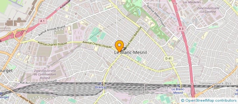 localisation de l'entreprise ASD IMMOBILIER à LE BLANC-MESNIL