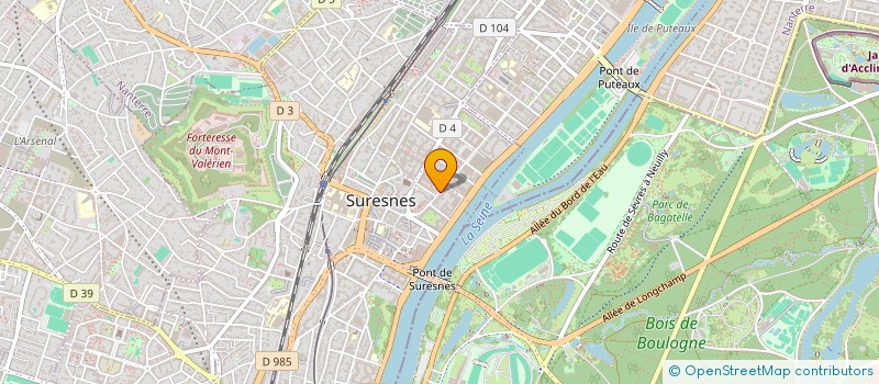 localisation de l'entreprise ASD INTERNATIONAL à SURESNES