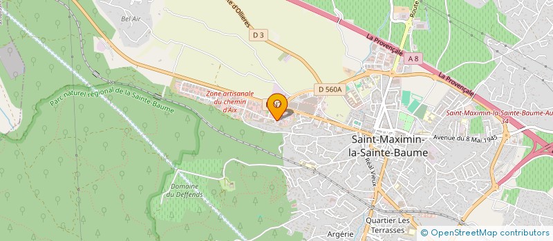 localisation de l'entreprise ASD RACING à SAINT-MAXIMIN-LA-SAINTE-BAUME