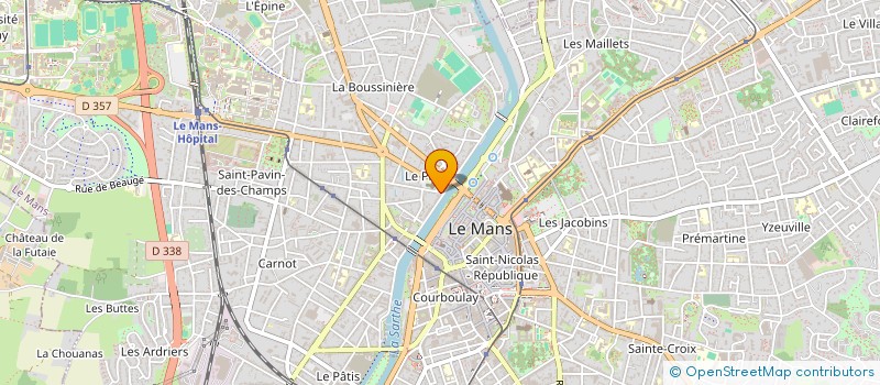 localisation de l'entreprise ASD RASSEMBL'MANS OUEST à LE MANS