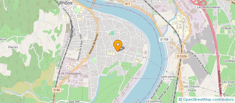 localisation de l'entreprise ASD SARL à TOURNON-SUR-RHONE
