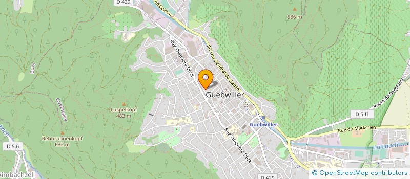 localisation de l'entreprise ASD SERVICES  GUEBWILLER