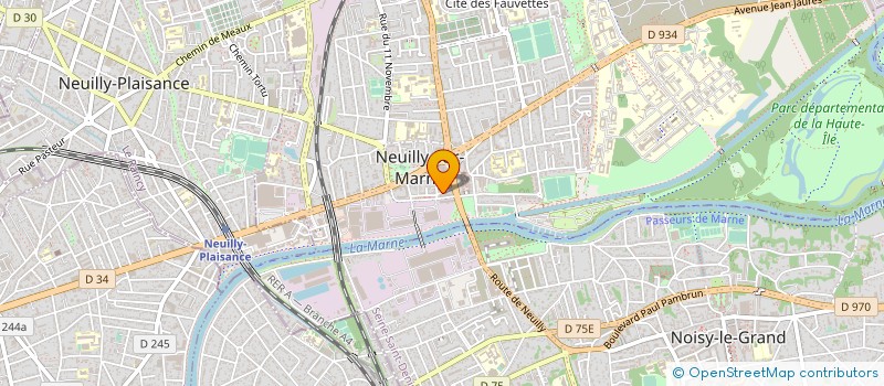 localisation de l'entreprise ASD TRANSPORT à NEUILLY-SUR-MARNE
