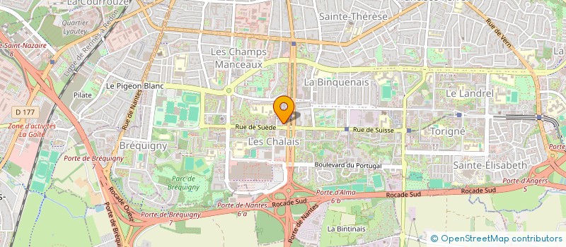 localisation de l'entreprise ASD VITRE à RENNES