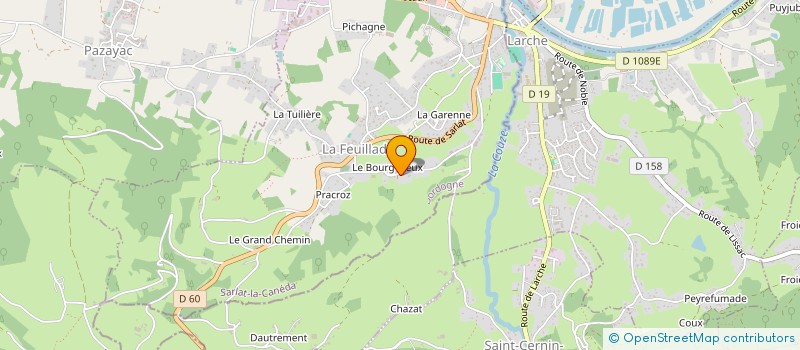 localisation de l'entreprise ASDA CONSTRUCTIO  LA FEUILLADE