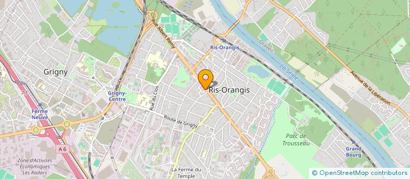 localisation de l'entreprise ASDA GLAZESMILE à RIS-ORANGIS
