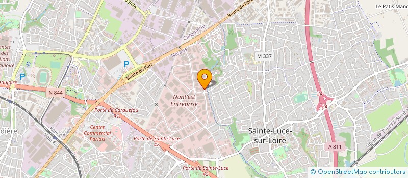 localisation de l'entreprise ASDACO DISTRIBUTION à NANTES