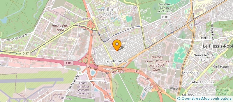 localisation de l'entreprise ASDAE  CLAMART