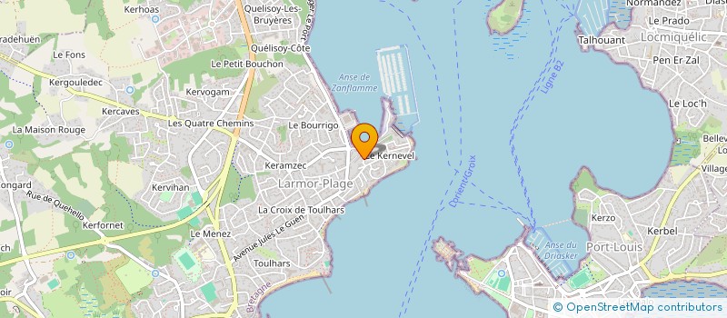 localisation de l'entreprise ASDB  LARMOR-PLAGE