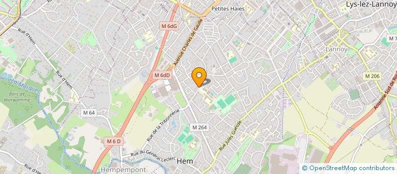 localisation de l'entreprise ASDEDE  HEM