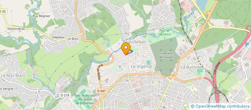 localisation de l'entreprise ASDEFE à LIMOGES