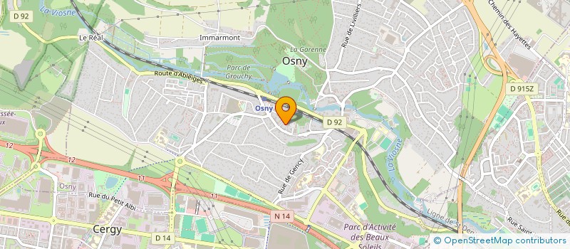 localisation de l'entreprise ASDEREOS à OSNY