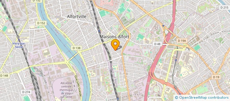 localisation de l'entreprise ASDIREPH ASSOCIATION POUR LA DIFFUSION ET LA RECHERCHE EN PHENOMENOLOGIE à MAISONS-ALFORT