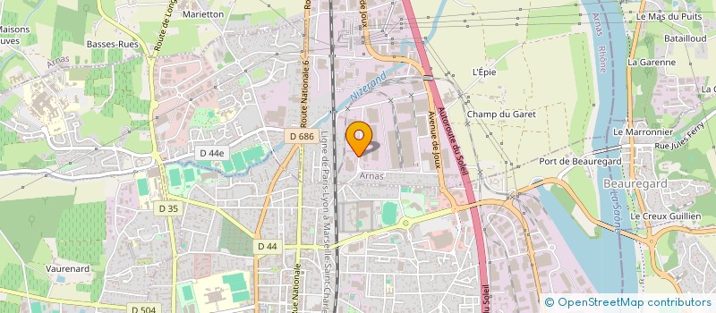 localisation de l'entreprise ASDLP à ARNAS