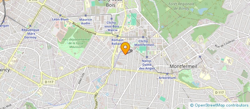 localisation de l'entreprise ASDM à MONTFERMEIL