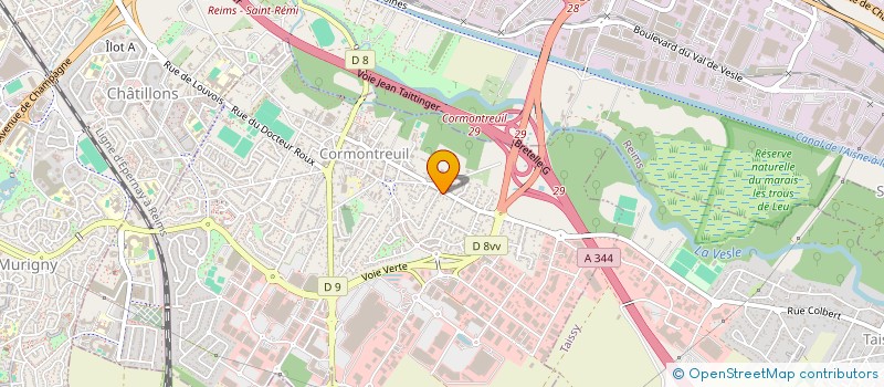 localisation de l'entreprise ASDM51  CORMONTREUIL