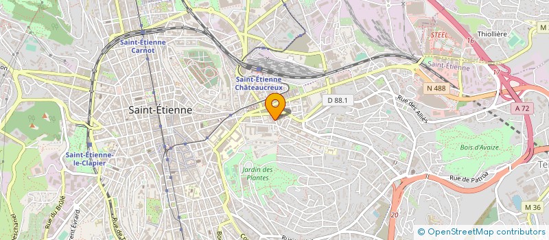 localisation de l'entreprise ASDPC AMIS DU BON CINEMA à SAINT-ETIENNE