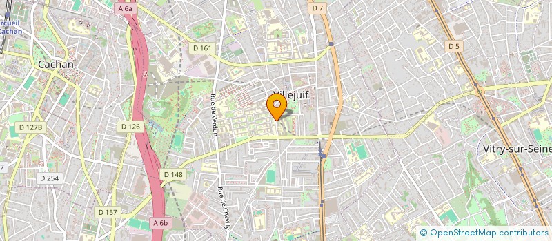 localisation de l'entreprise ASDR à VILLEJUIF